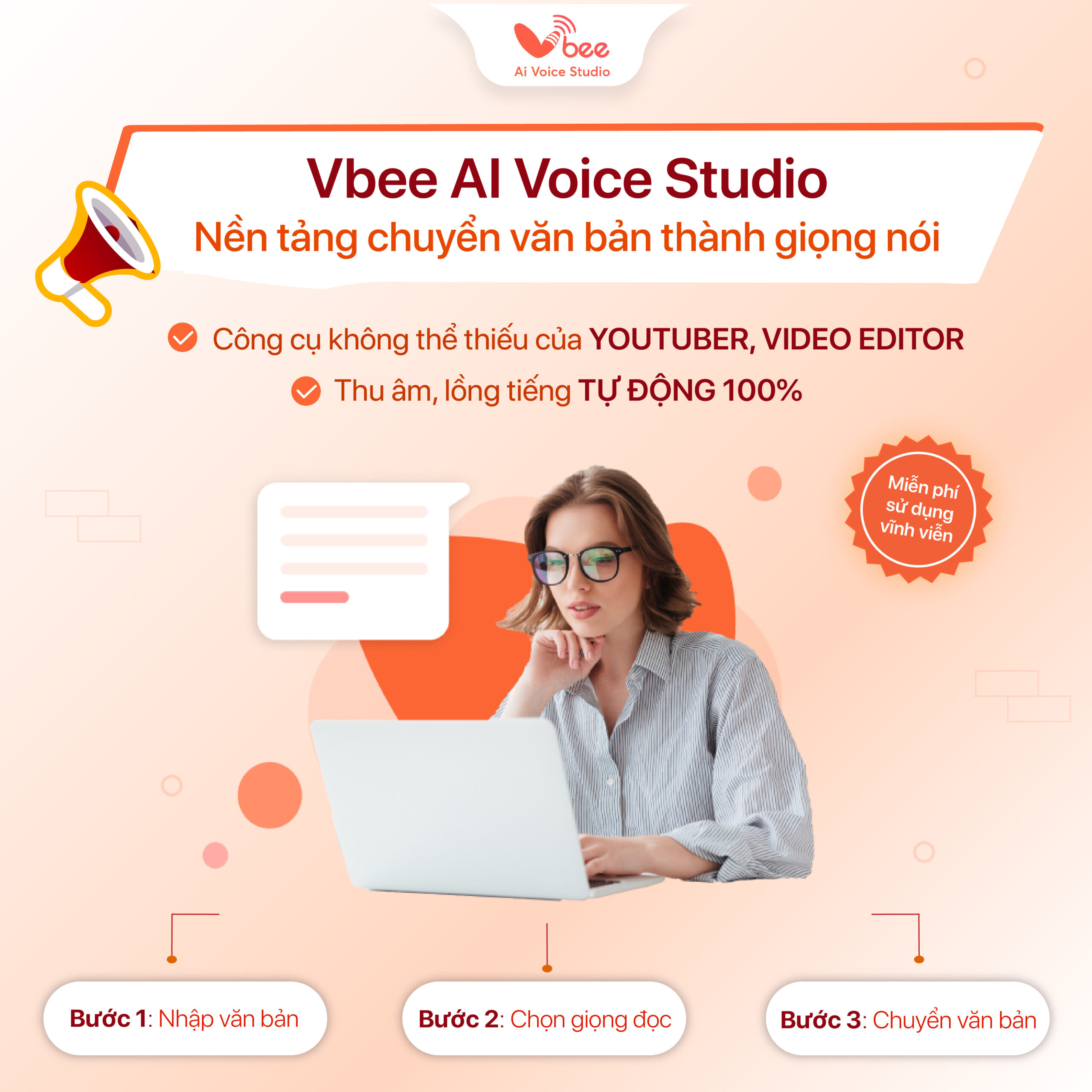 Vbee Voice, chuyển văn bản thành giọng nói, giọng đọc AI Tiếng Việt